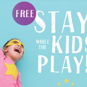 Stay while the kids play!